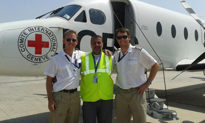 The International Red Cross at Najaf Airport