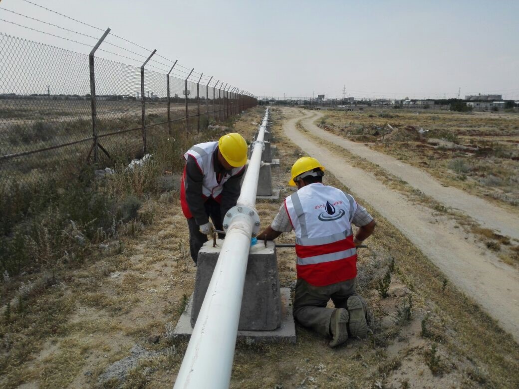 The long awaited Fuel Pipeline is being installed at the UNOS Fuel Facility in Najaf